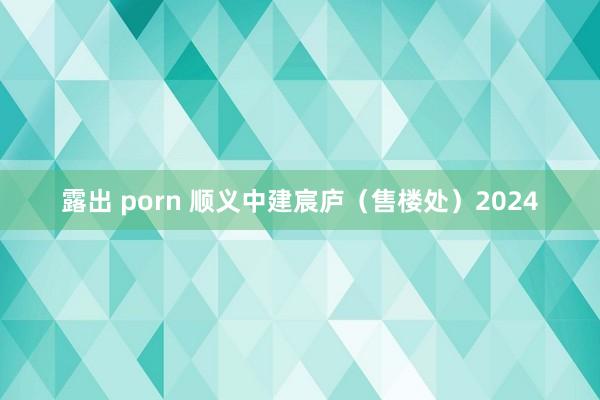 露出 porn 顺义中建宸庐（售楼处）2024